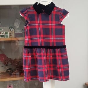 Janie and Jack Red and Blue Plaid Dress